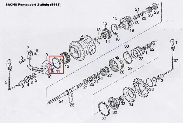 KUGELHALTER, SACHS T3, P5, S7, Ø 45,2 MM